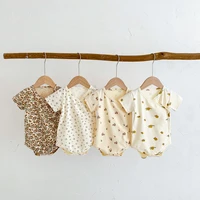 newborn baby clothes 2022 summer thin jumpsuit monk clothes female boy baby triangle romper summer clothes cotton romper