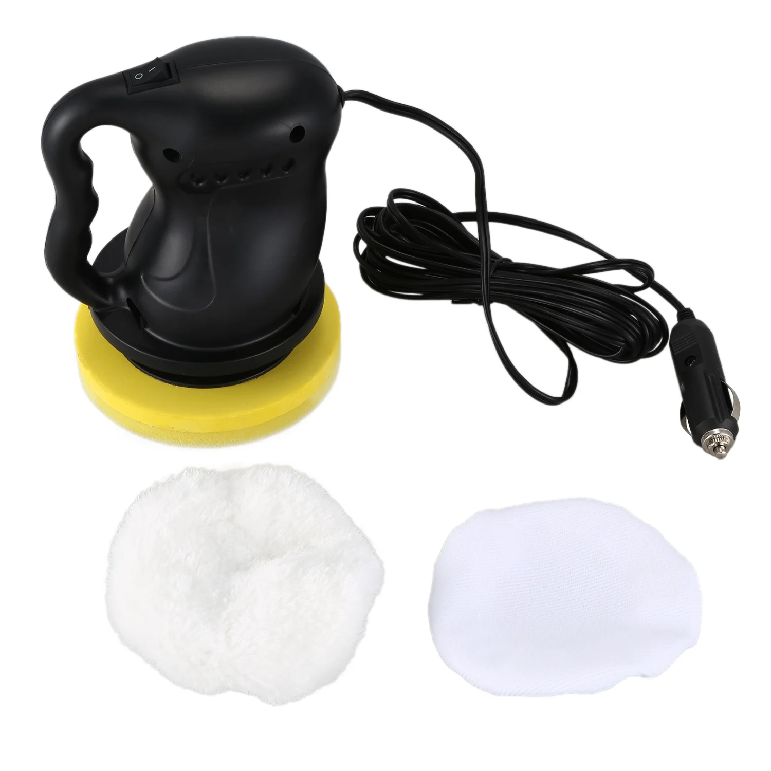 

12V 40W Electric Car Machine Polishing and Buffing Waxing ABS Waxer/Polisher(Black)
