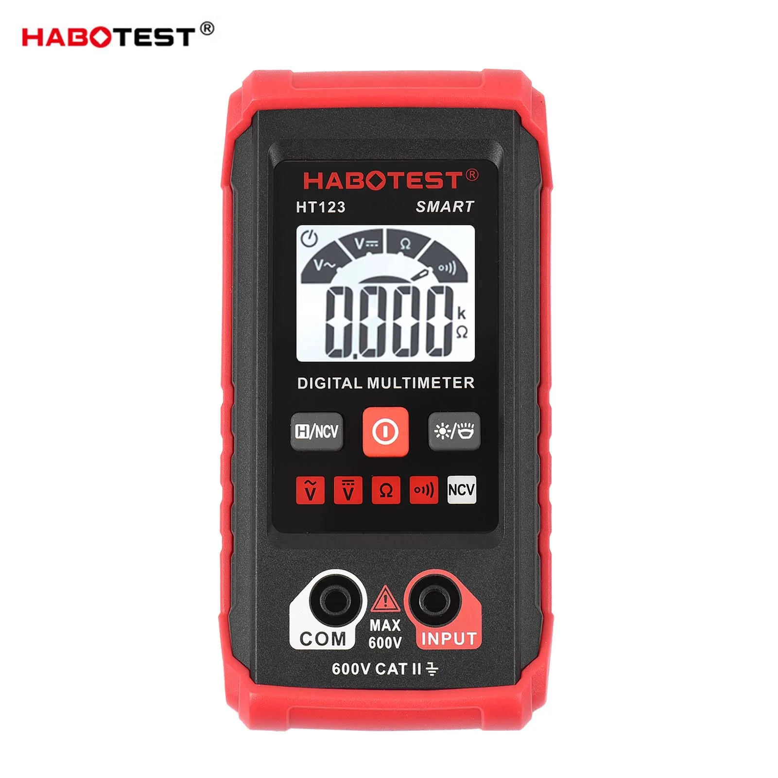 

Умный Цифровой мультиметр HABOTEST HT123, измеритель напряжения и сопротивления постоянного и переменного тока, Бесконтактный индикатор напряже...