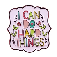 i can do difficult things mental health advocacy television brooches badge for bag lapel pin buckle jewelry gift for friends