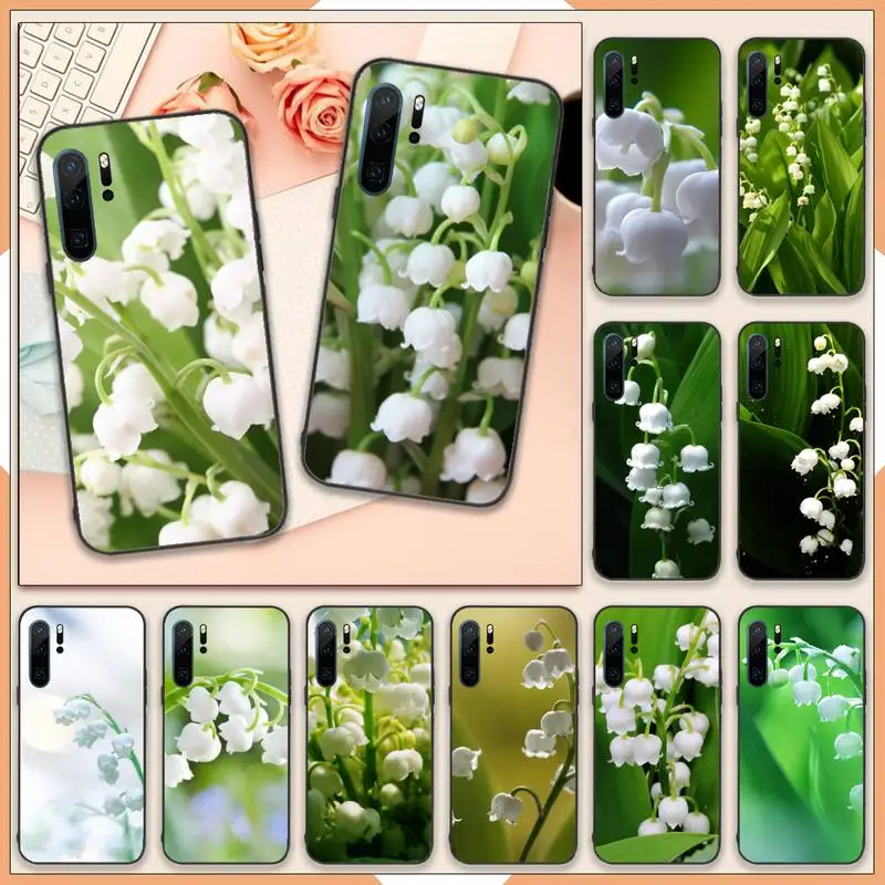 

Lily of the Valley Flowers pattern Phone Case For Huawei honor Mate 10 20 30 40 i 9 8 pro x Lite P smart 2019 Y5 2018 nova 5t
