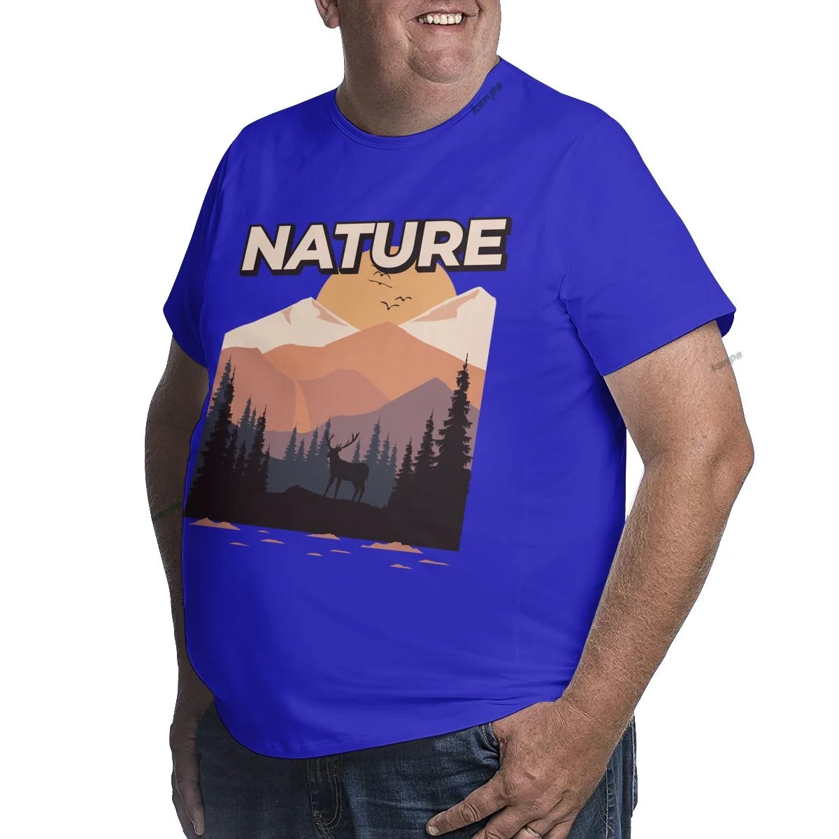 Футболки с графическим рисунком зверя в японском стиле для больших и высоких