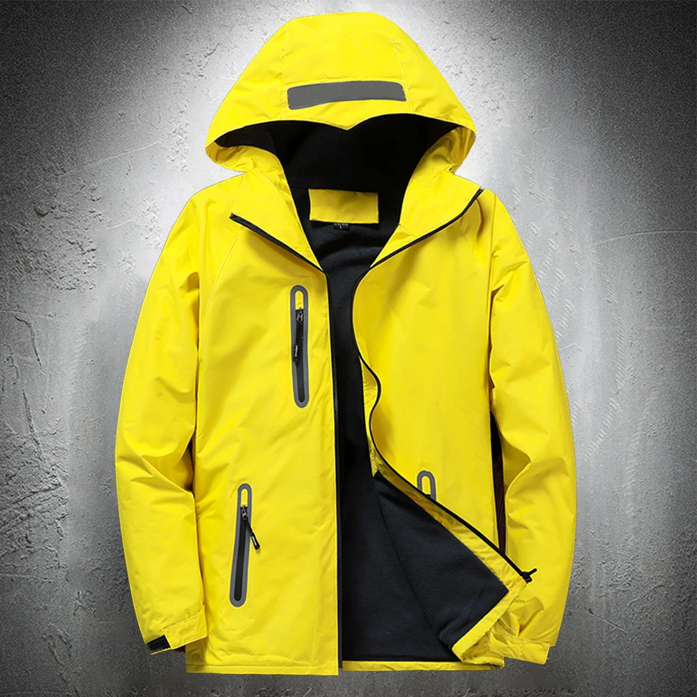 

2021Men Autumn Thin Outdoor Jacket Waterproof Jacket Outwear Windbreaker Reflective Article Jackets For Men Rain