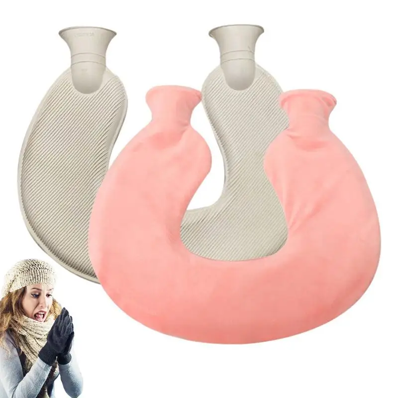 

Hot Water Bag U-Shaped Neck & Shoulder Hot Water Bottles Rubber Hot Water Bag Water-Filled Warm Water Bottle for Cold Weather