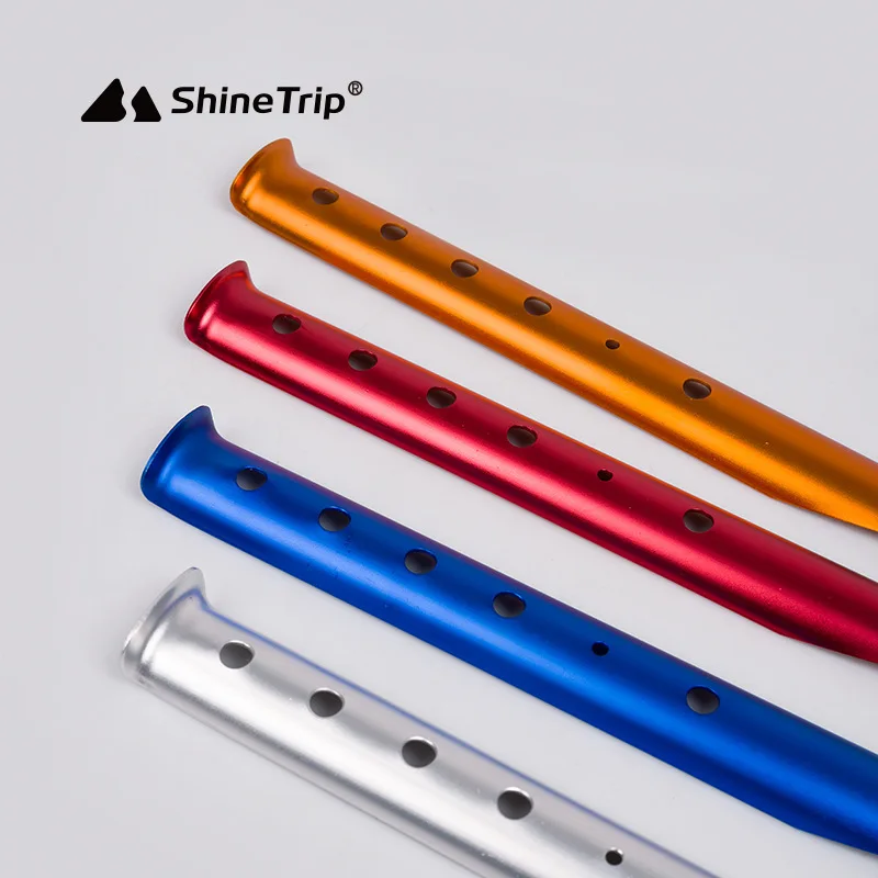 ShineTrip 23cm 31cm Aluminum U-Shaped Tent Nail Stakes Snow Peg Sand for Outdoor Camping Hiking Beach Accessories |