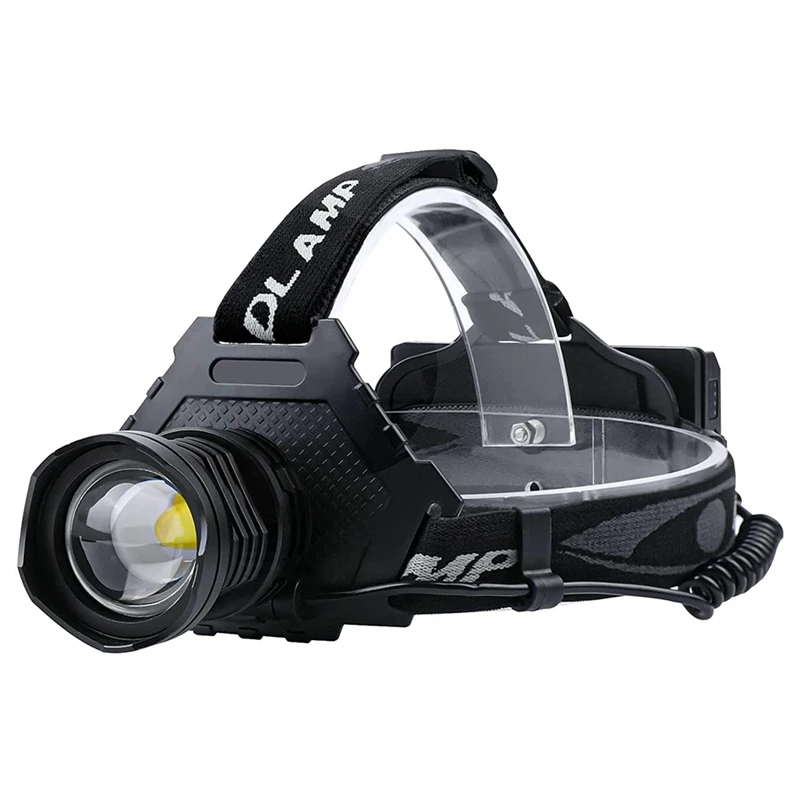 

AT35 Upgrade LED Rechargeable Headlight,90000 Lumens Super Bright With 5 Modes And IPX7 Level Waterproof Headlight