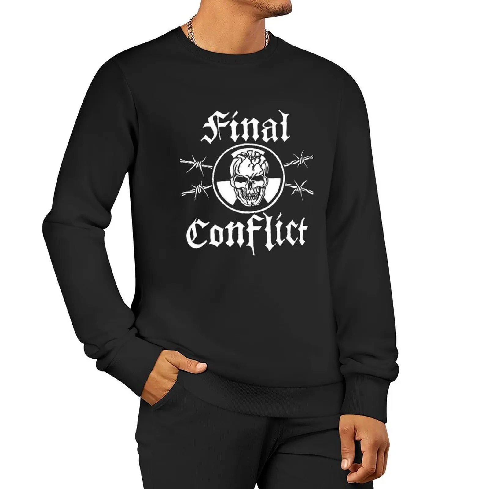 Final Conflict пуловер с капюшоном графические футболки мужские дизайнерские одежда