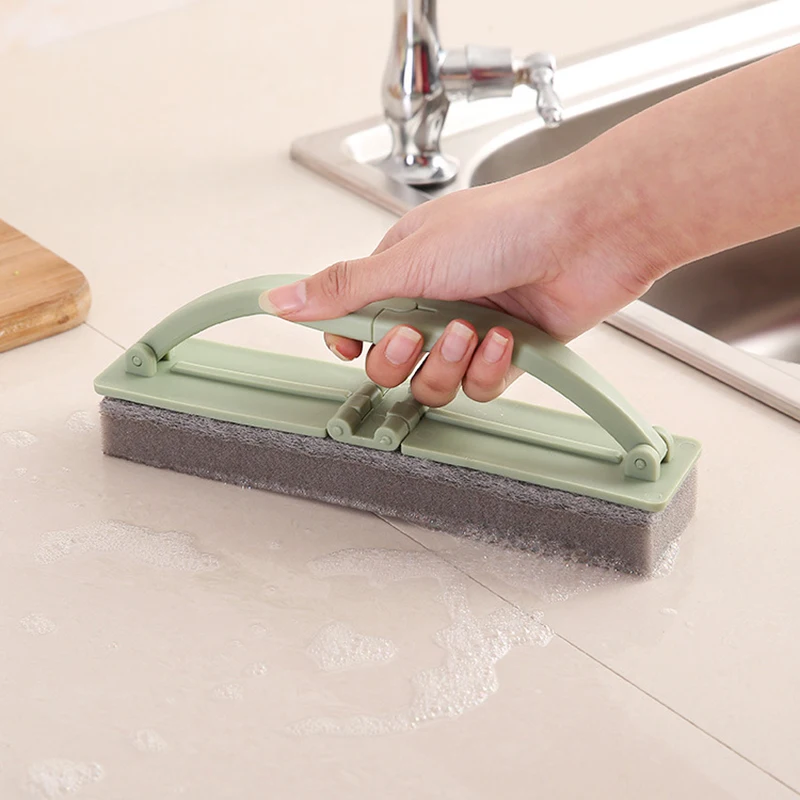 

1PC Foldable Magic Kitchen Sponge Brush Household Sponge Cleaning Brush Descaling Knife Pan Pot Cleaner Kitchen Tools Brushes
