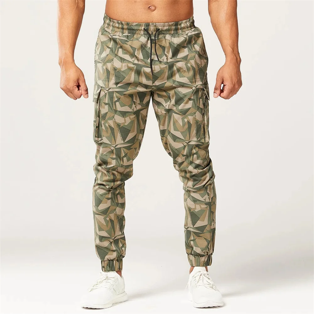 

New Camo Joggers Sweatpants Men Autumn Trackpants Casual Pants Gym Fitness Trousers Male Running Training Outdoor Sports Bottoms
