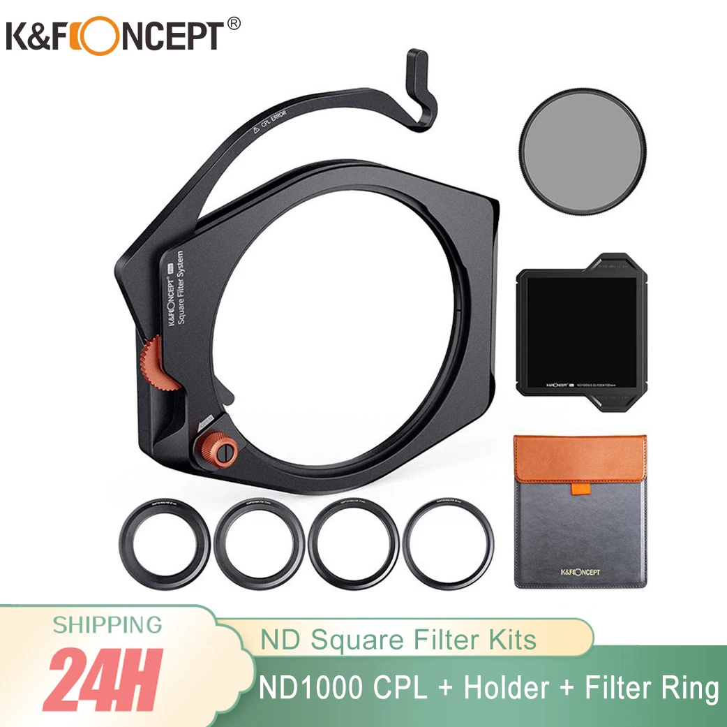 

Набор фильтров K & F CONCEPT ND1000 и CPL квадратный фильтр многослойный фильтр нейтральной плотности и держатель фильтра кольцевой адаптер фильтра