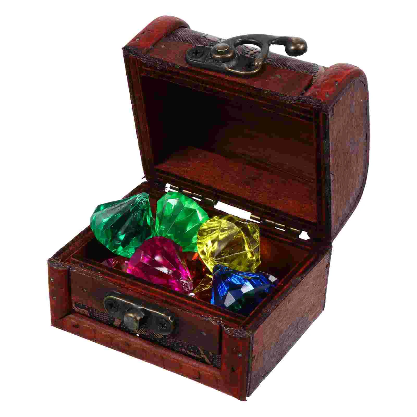 

Children's Jewel Toy Little Kids Toys DIY Props Pirate Accessories Jewelry Playset Gems Household Acrylic