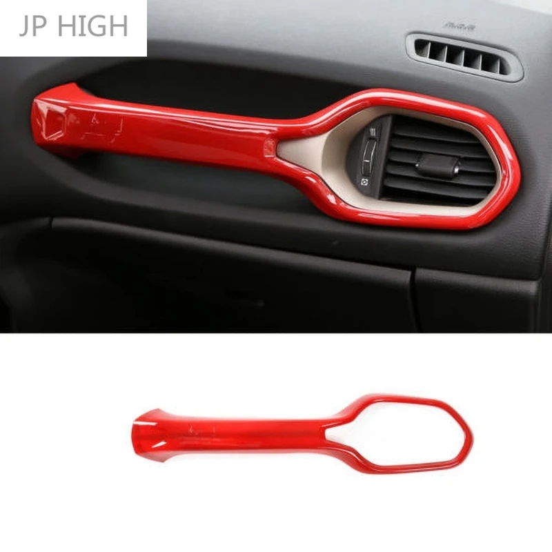 

ABS Автомобильный интерьер Copilot сиденье поручни крышка Украшение отделка наклейки для Jeep Renegade 2015-2016