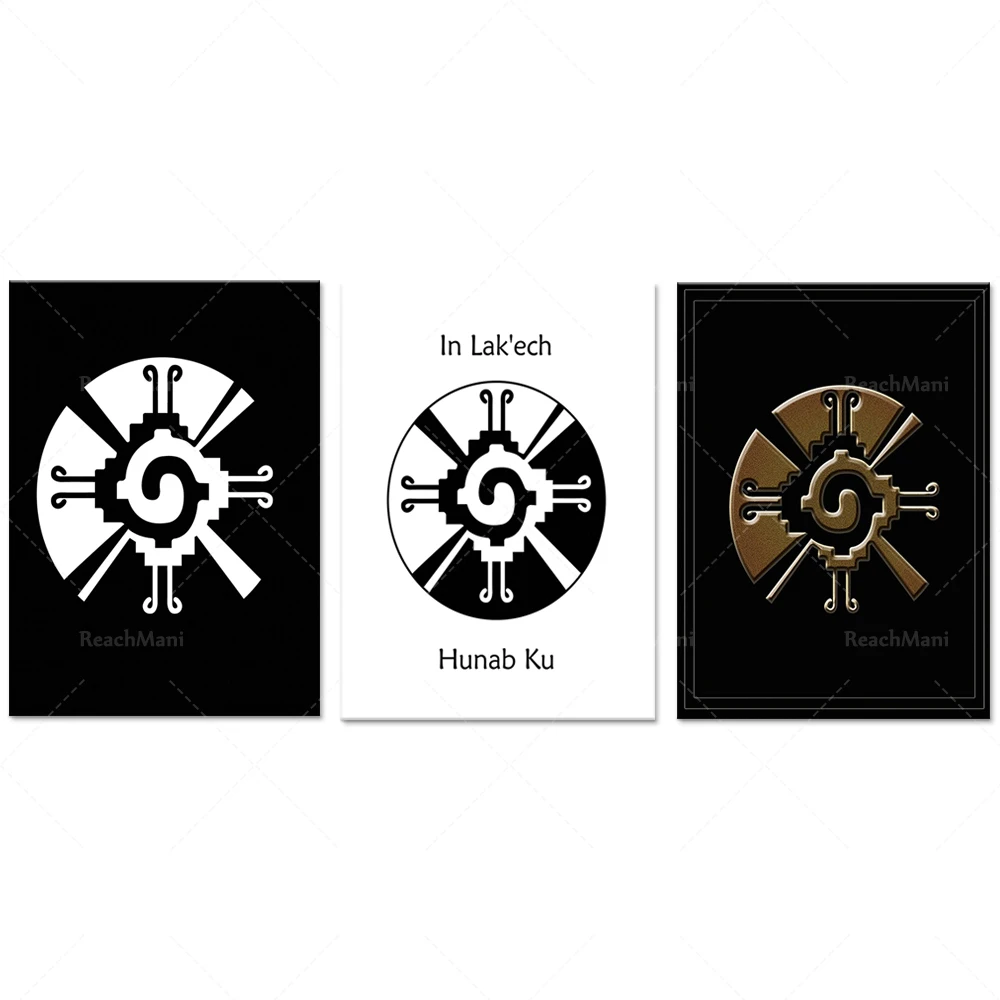 Настенный художественный постер Ханба Ку сакральная геометрия мечталенд