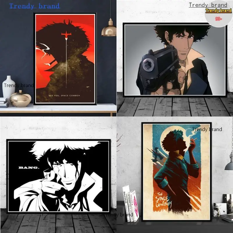 

Cowboy Bebop Classic Hot Anime Canvas Painting Art Nordic Posters and Prints Wall Pictures for Living Room Decoration Frameless