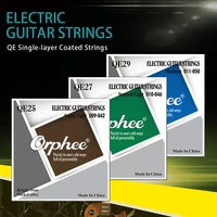 orphee electric guitar strings qe25 qe27 qe29 professional nickel alloy super light 009 042 coated electric guitar accessories