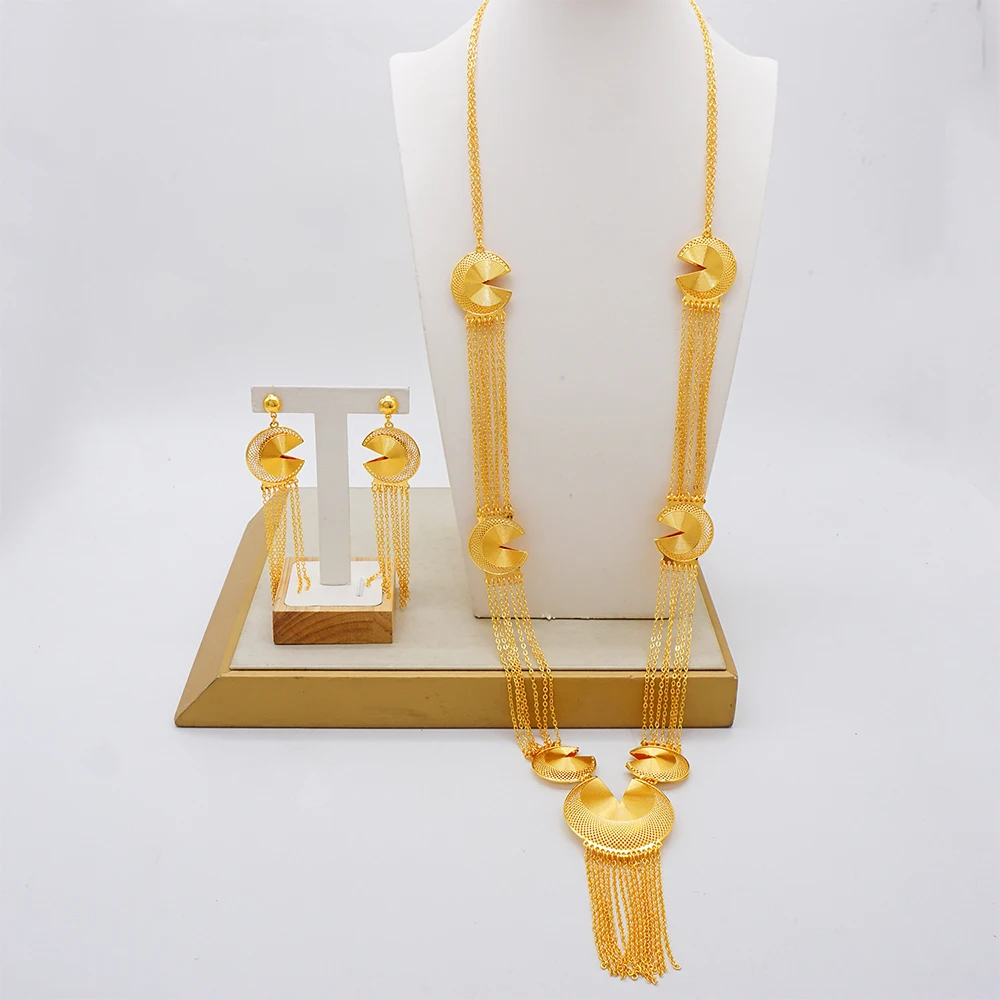 Комплект ювелирных украшений для молодых женщин Эфиопский арабский комплект