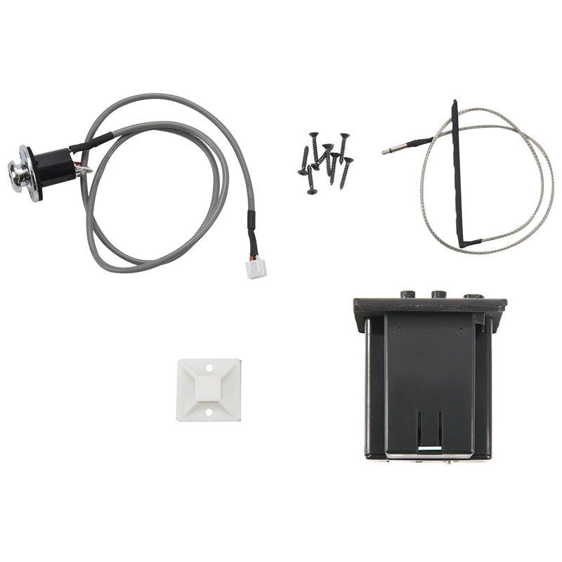 

Z5215 черная 3-полосная Акустическая гитара EQ эквалайзер набор Preamp звукосниматель пьезо