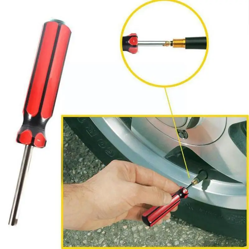 

1pcs Car Auto Tyre Screwdriver Car Tire Stem Bicycles Motorcycles Screwdriver Car Install Tire Repair Removal Tool Co A7k6