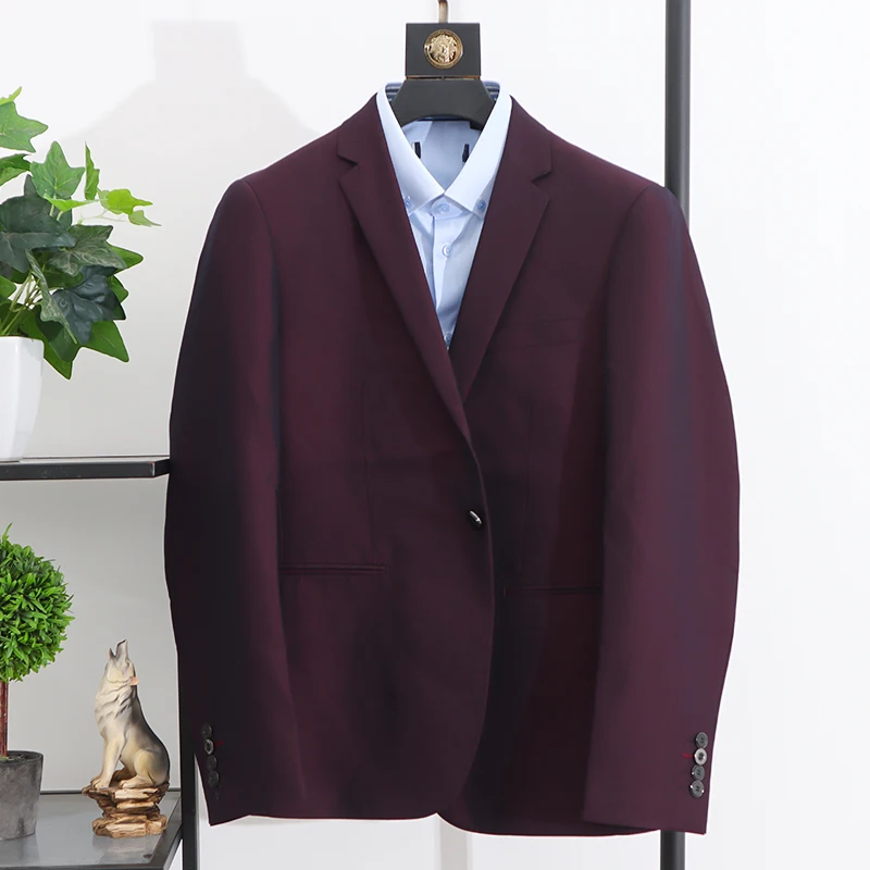 Мужские товары для хвоста осенне-зимняя мода модный повседневный винно-красный