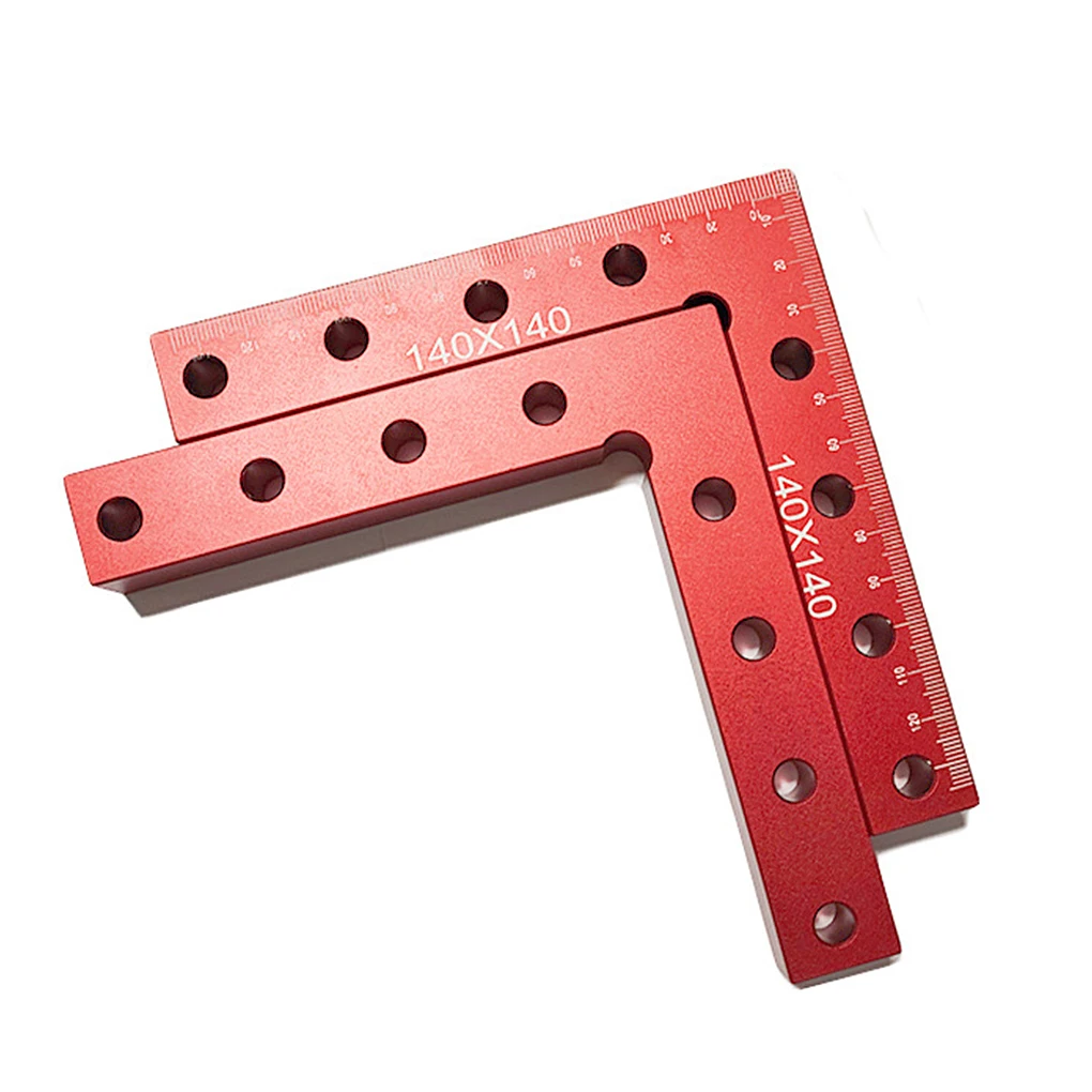 

90 Degree Right Angle Ruler Aluminum Alloy Fixing Accessories Corner Rulers Fixture Clamp Woodworking Accessory