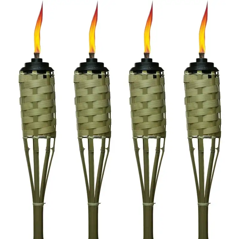 

Resistant 4-Pack 57 inch Tiki Torch Bamboo Brown Lampara potente para máquina de coser Led folding bulb Led garage light Garage