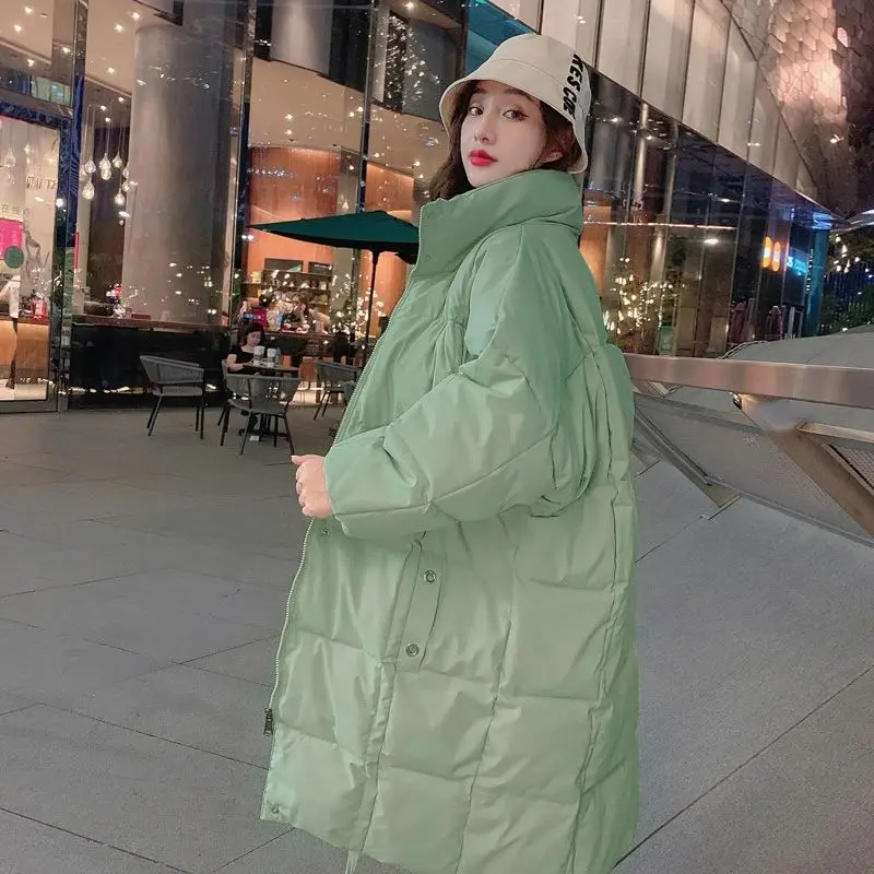 Winter Women's Cold Coat Parkas Super Hot Coats Snow Outercoat Jacket Long Padded Jacket Korean Fashion Loose Cheap Wholesale