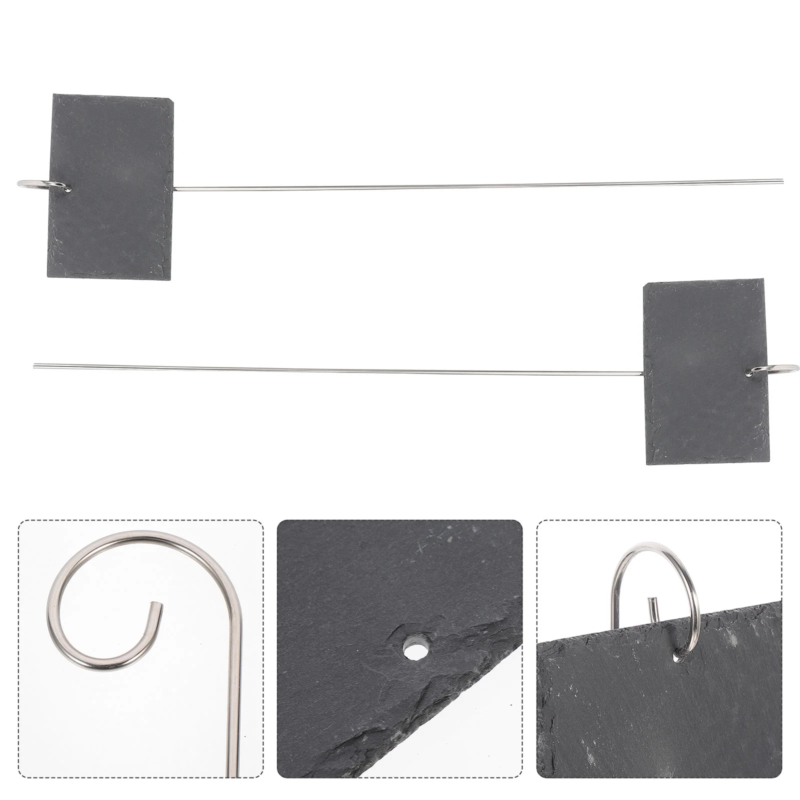 

Flowers Plants Slate Label Decorations Stainless Steel Metal Iron Rods Stakes