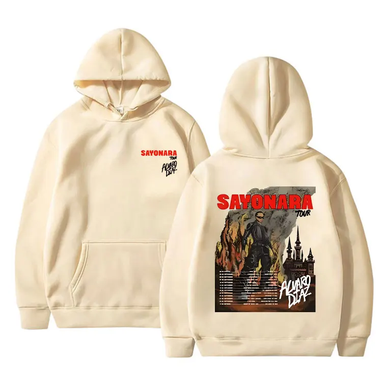 Рэпер Alvaro Diaz Sayonara Tour толстовка с двусторонним принтом мужская большого размера и