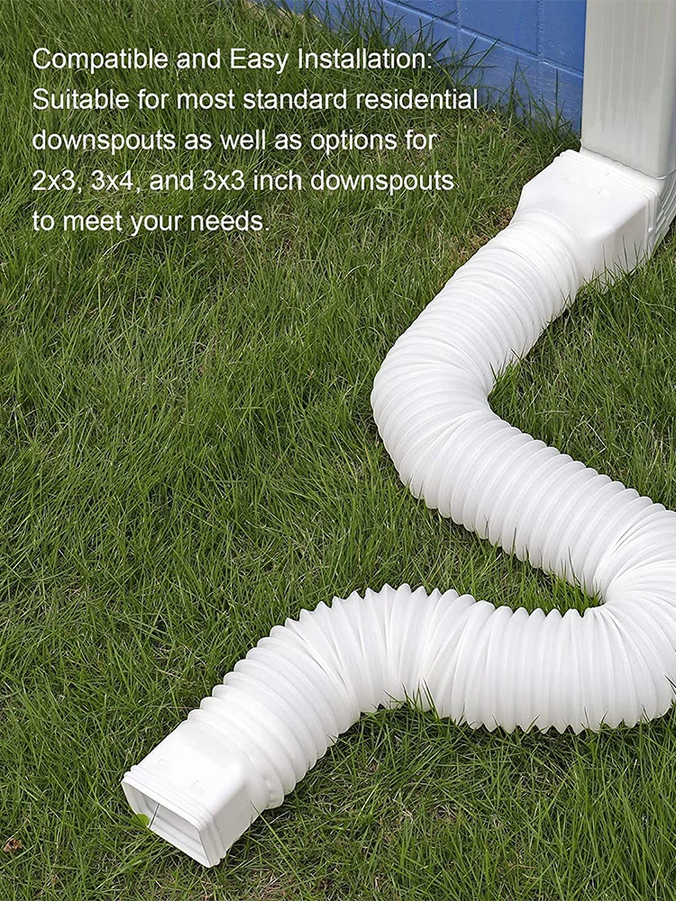 

Drain Waste Hose Extender Downspout Waste Water Outlet Expel Soft Tube Extension Stretchable Drain Flexible Hose Pipe Connector