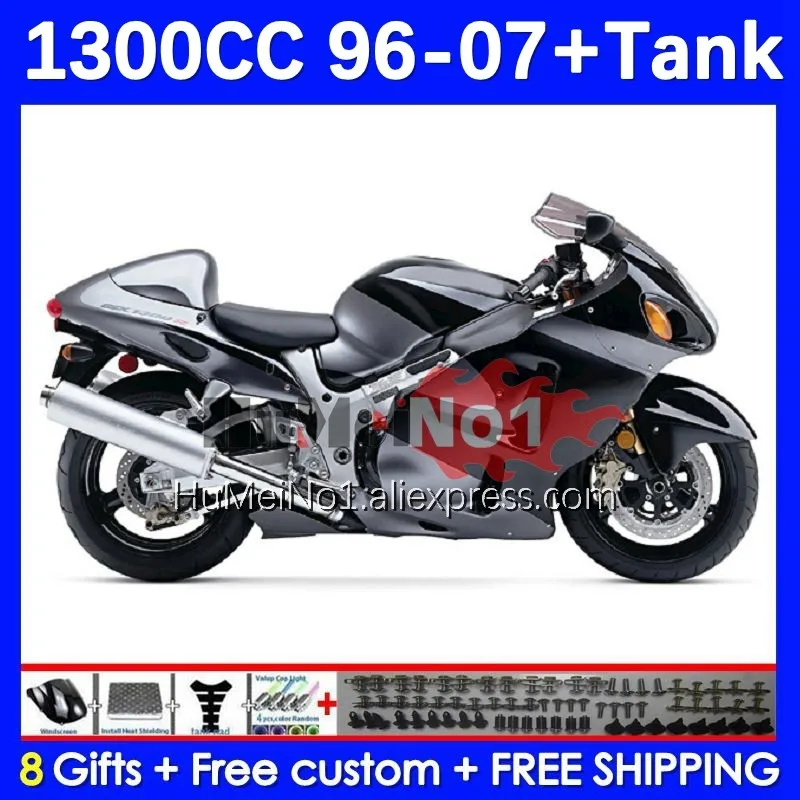 

Hayabusa для SUZUKI GSXR 1300 GSXR1300 1996 1997 1998 1999 2000 2001 28No.316 Серый Глянец 2002 2003 2004 2005 2006 2007 обтекатель