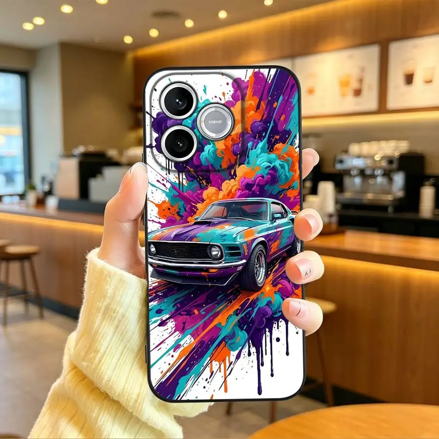 Фото Красочный чехол для телефона в виде спортивного автомобиля для Honor 600 Lite X9a X9d X6 70 8X 200 400 X7 X8d X5b 90 Magic5 X8 X9c X6d X7d №3