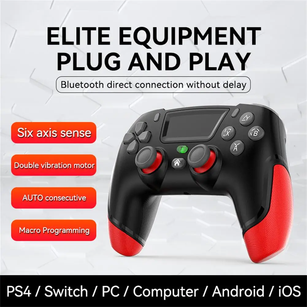 

For Ps 4 Wireless Bluetooth-compatible Game Controller Gamepad Handle Compatible For Ps 4 Ios Android Switch Computer Tv