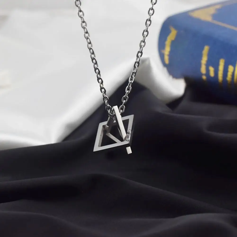 Цепочка для свитера аксессуар украшения шеи составной квадратный треугольный