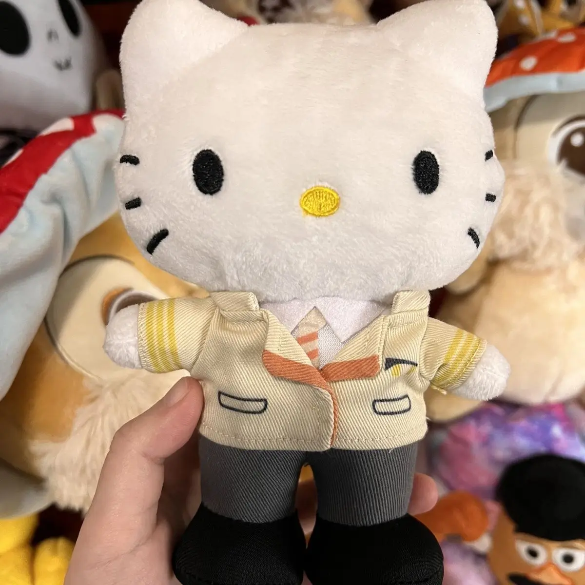 

Sanrio, Hello Kitty Kawaii плюшевая Мягкая Милая мультяшная кукла персонал может стоять плюшевые женщины Hello Kitty подлинный плюшевый подарок