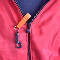 outdoor emergency pp plastic whistle hanging hookswear rowing traveling rescue survival treble whistle