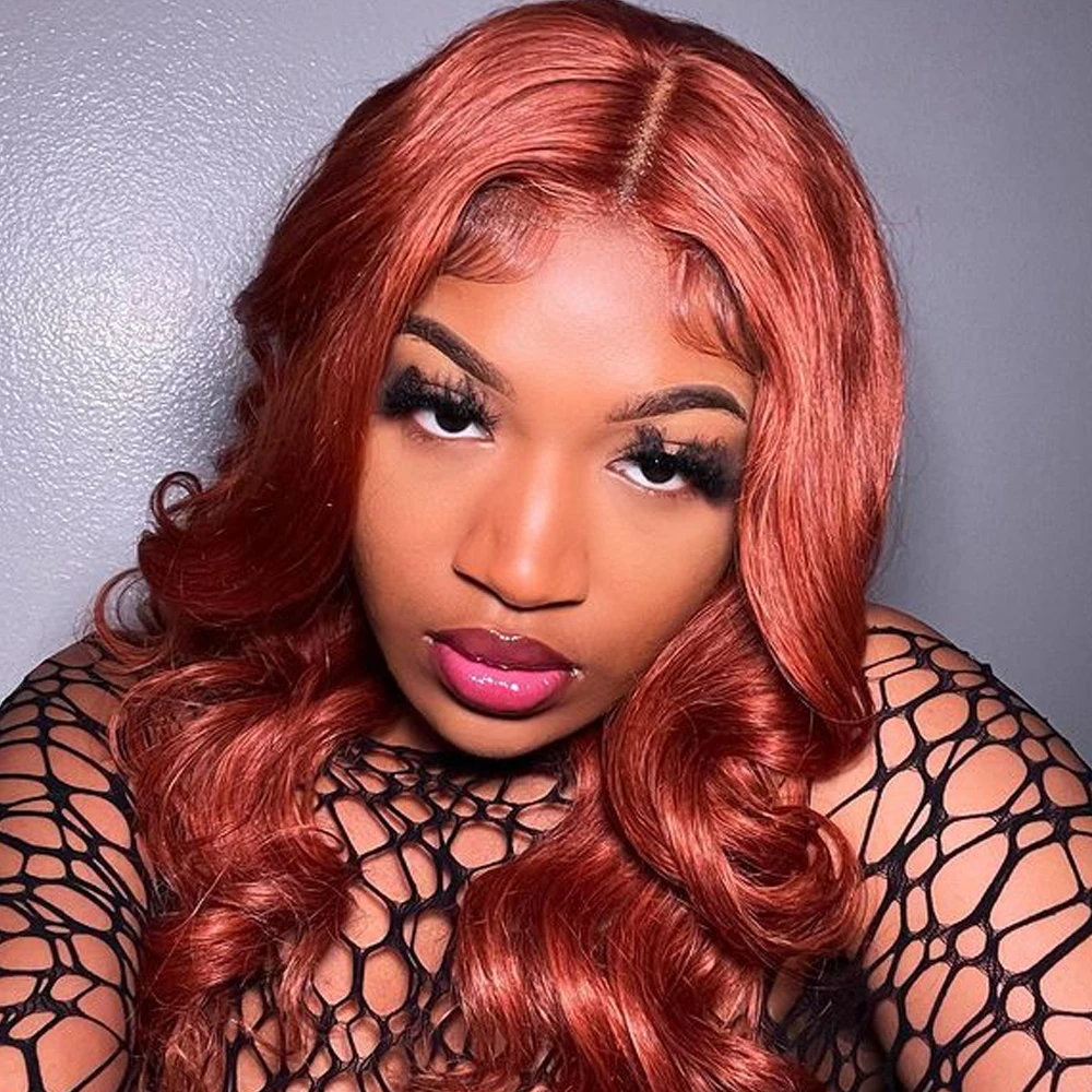 

Reddish Brown Hd Lace Wig 13x6 Human Hair Brazilian Pre Plucked 13x4 Lace Front Wigs Red Brown Body Wave 4x4 5x5 HD Closures Wig