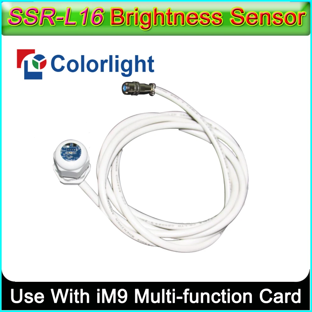 Colorlight SSR-L16 Brightness Sensor,Use With iM9 Colorlight Multi-function Card,RGB Full-color LED Display Control System,