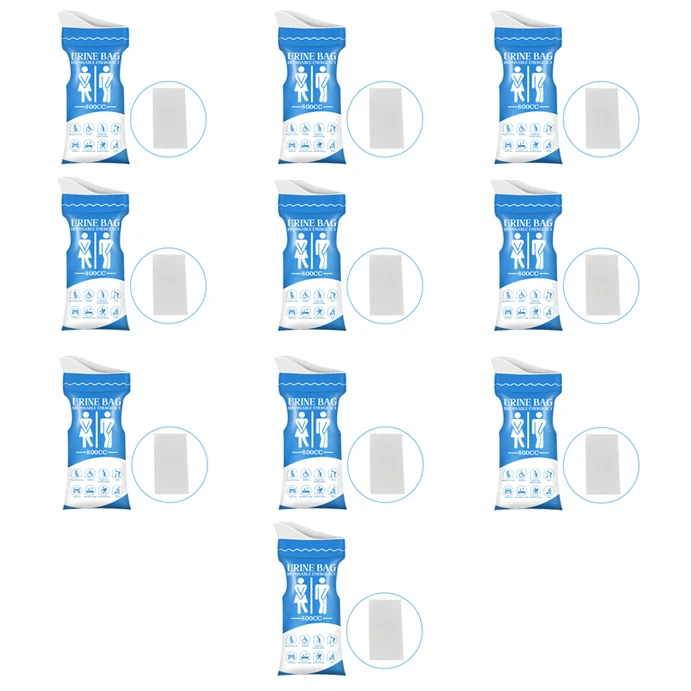 

Одноразовые Портативные Мешки Для Сбора Мочи (10/20 Шт.) С Абсорбирующим Хлопком, Герметичные, Без Запаха