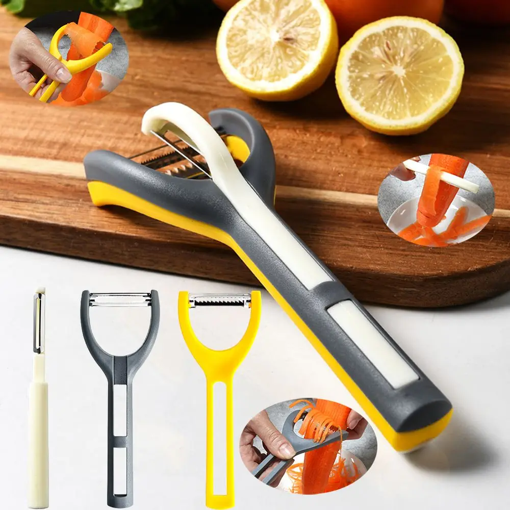 

3 In 1 2022 Home Kitchen Foldable Tool 1 Point 3 Multi-functional Fruit Peeler Peeler