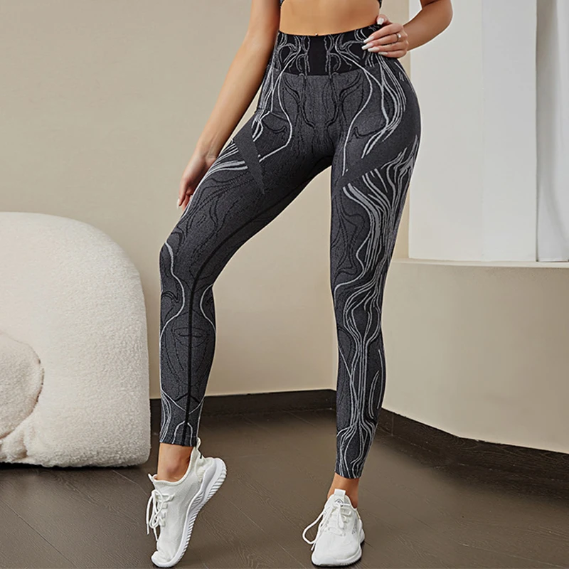 

Women Yoga Pants Sports Sportswear Stretchy Lifting Fitness Tights Leggings Seamless Gym Exercise Pants Only Leggings