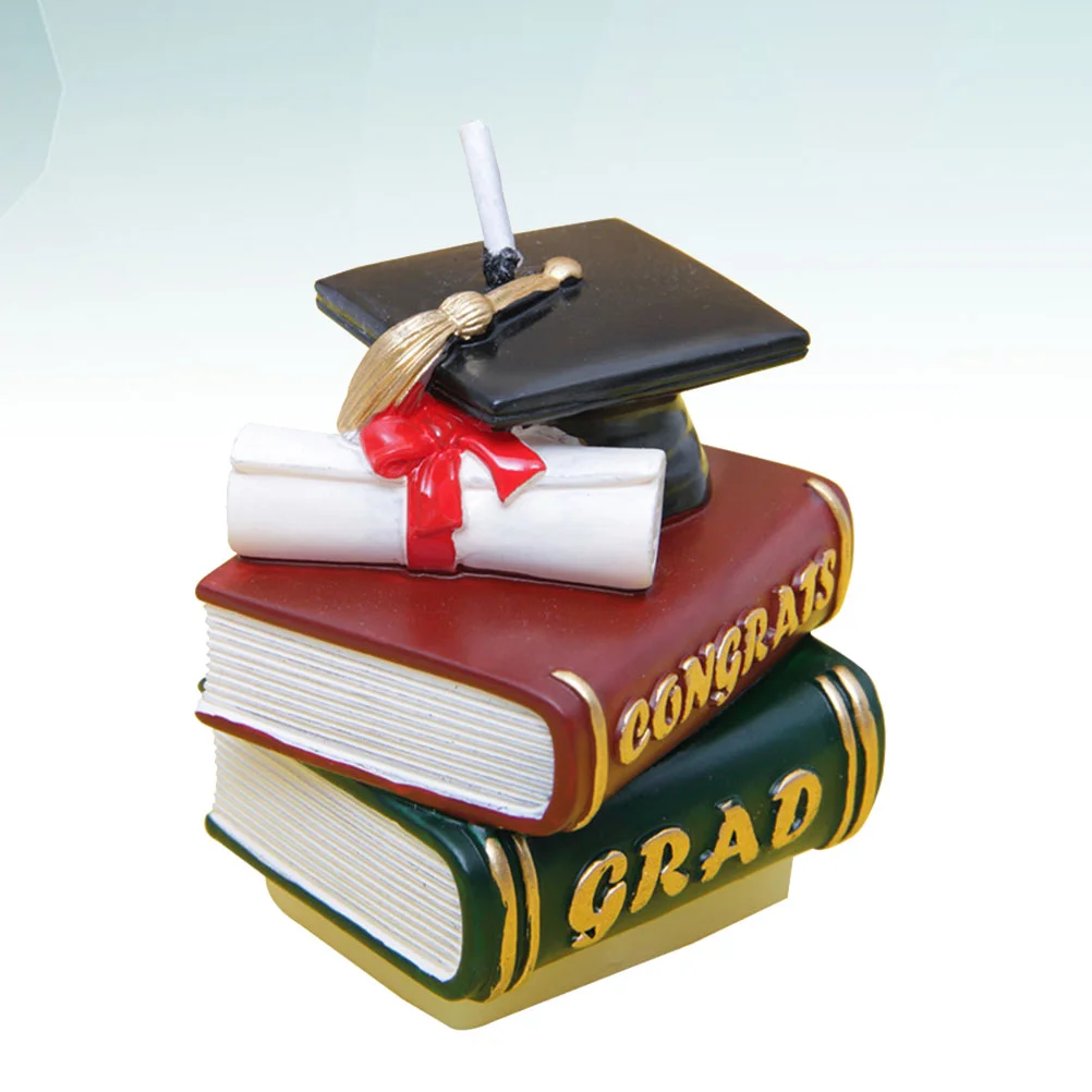 

1pc Graduation Candle Simulate Desktop Ornament Candle Gift Decoration for Graduation Party