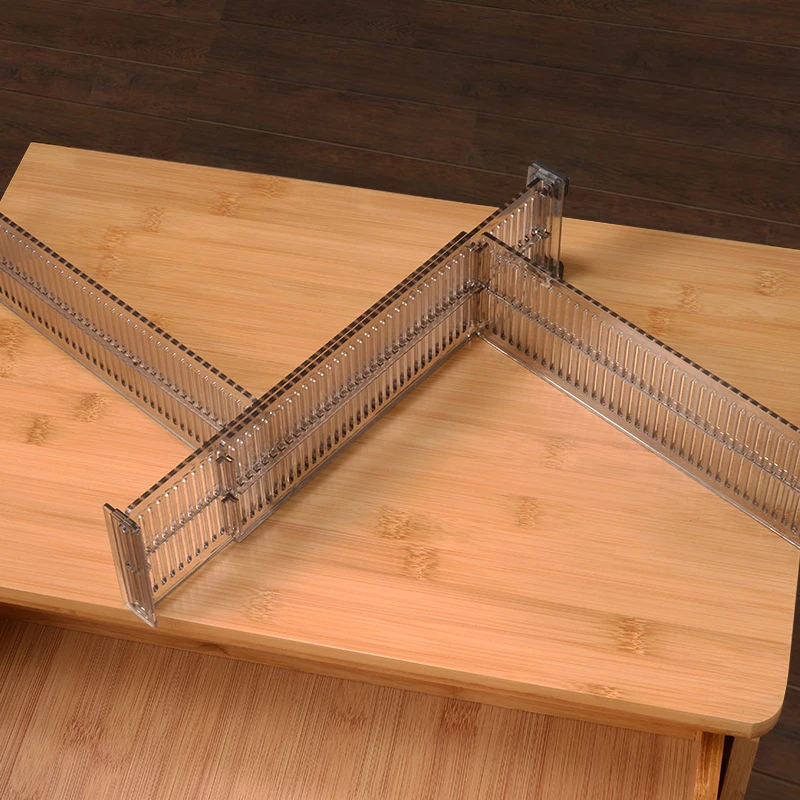 

2pcs Adjustable Drawer Cabinet Storage Partition Divider DIY Organizer Shelves Holder Kitchen Badroom Accessories Home Appliance