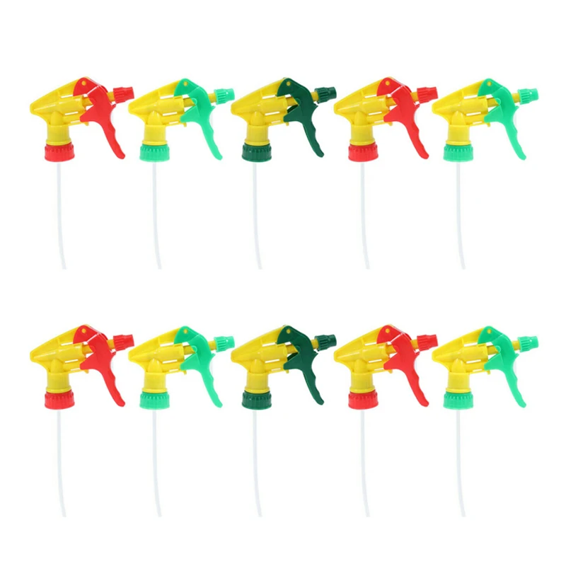 

10Pcs Trigger Sprayer Heavy Duty Chemical Resistant Spray Bottle Nozzles Head