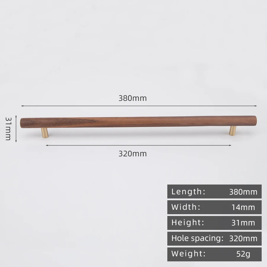 

KEDLO Детская комната из цельного дерева в японском стиле, деревянная + латунная ручка, деревянный стиль, современный минималистичный ручка для ящика из орехового дерева