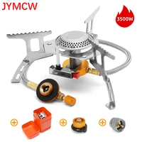 jymcw outdoor gas burner camping gas stove portable folding electronic split stove tourist equipment for cooking hiking 3500w