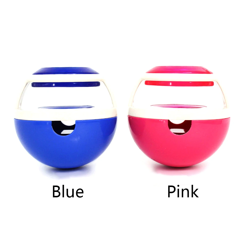 

Round Bowl Training Leakage Food Ball Exercise Biting Resistant Pet Toys Interactive Play Rotary Dog Feeder Silicone Mouth