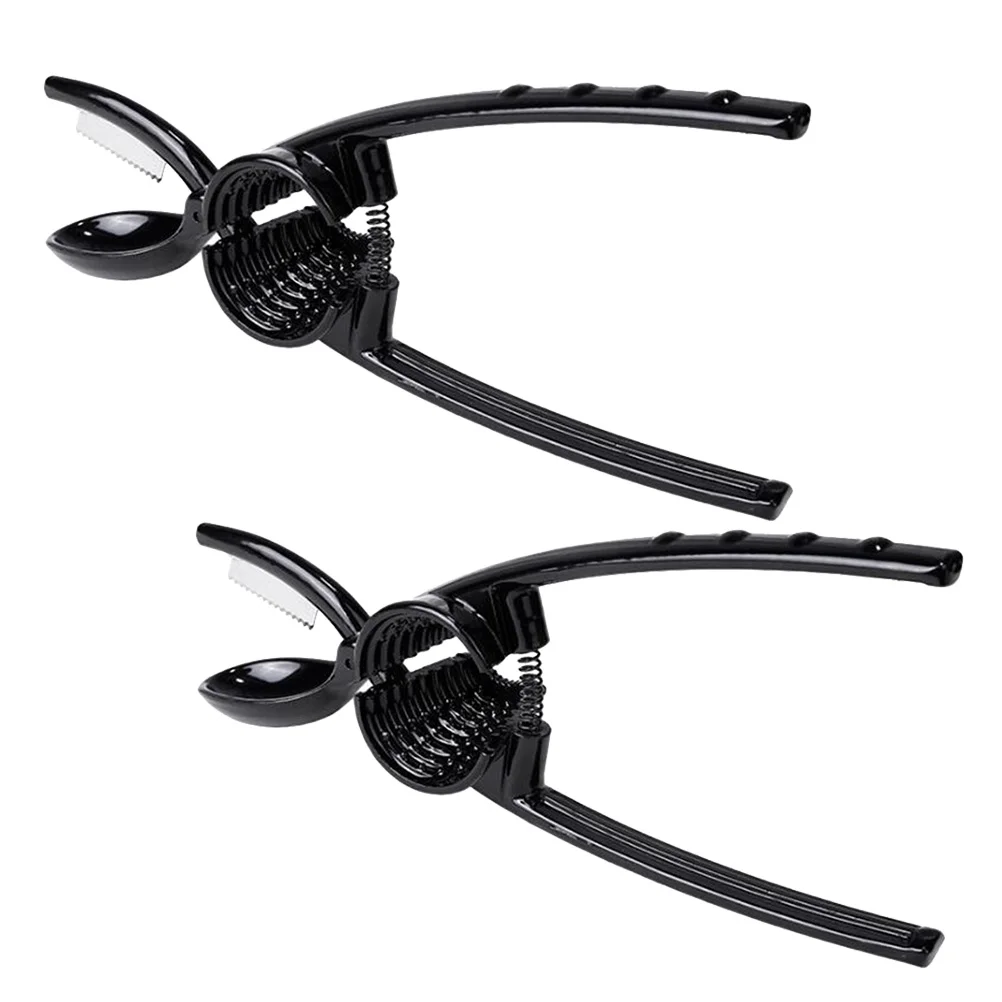 

2pcs 2 In 1 Stainless Steel Chestnut Clip Nut Opener Sheller Walnut Plier Kitchen Tool Nut Walnuts Sheller (Black)