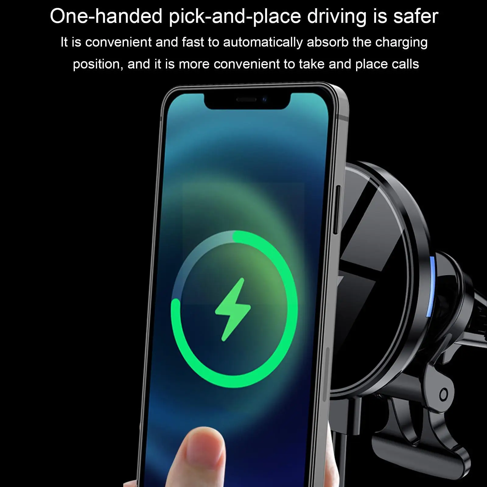 

15 Вт автомобильное беспроводное зарядное устройство с креплением для 13 12 Pro Max Mini Air Vent Быстрая зарядка магнитный держатель для телефона Подс...