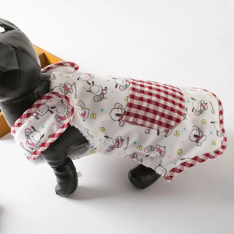 Горячий осенне-зимний жилет Sanrios для домашних животных Kawaii Pochacco мультяшный милый