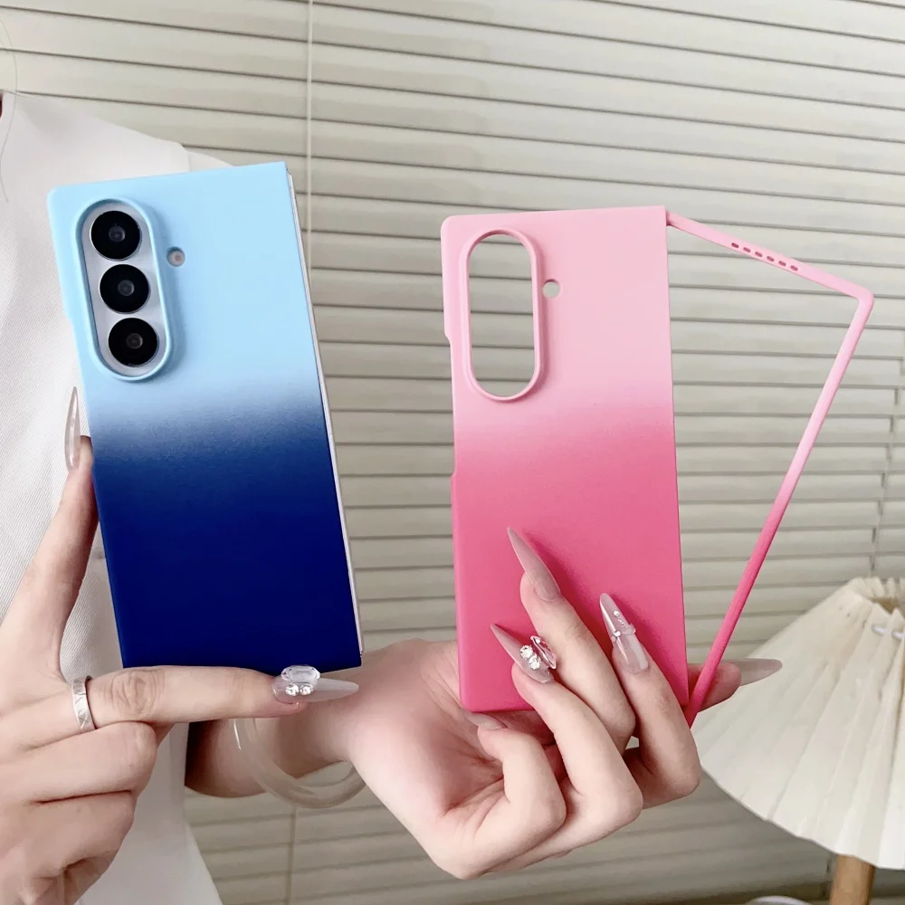 Фото Градиентный красочный ультратонкий жесткий чехол для ПК для Samsung Galaxy Z Fold7 6 5 4 3 5G противоударный защитный чехол для ZFold 7 6 5 №3